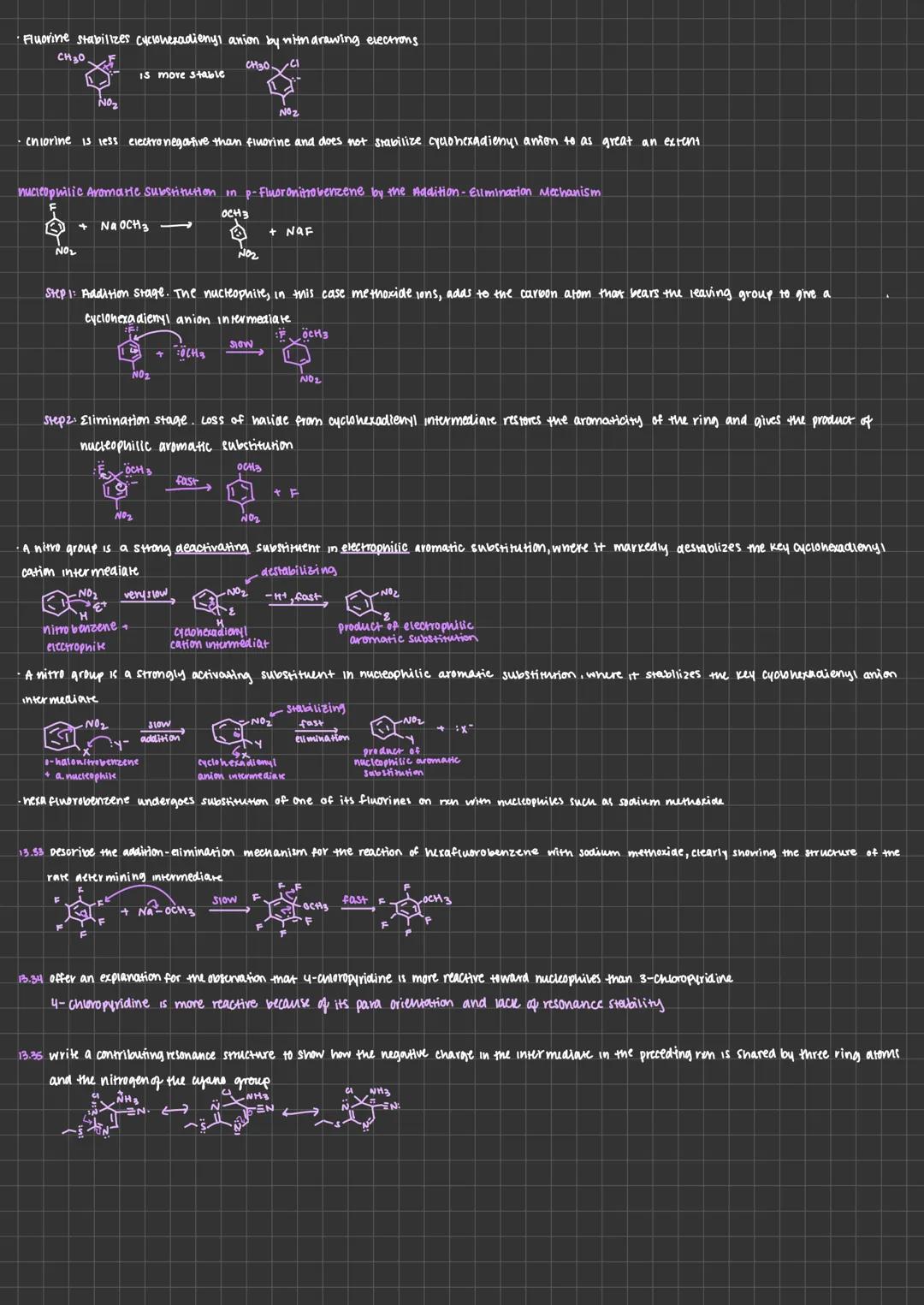 
<p>In aromatic compounds, substitution is observed instead of addition. There are different types of electrophilic substitution reactions, 