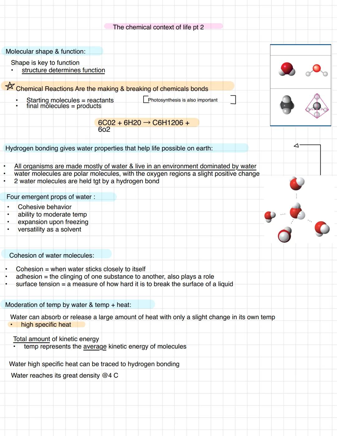 The chemical context of life
A chemical connection To biology:
Biology is science A multidisciplinary science
Living organisms are subject t
