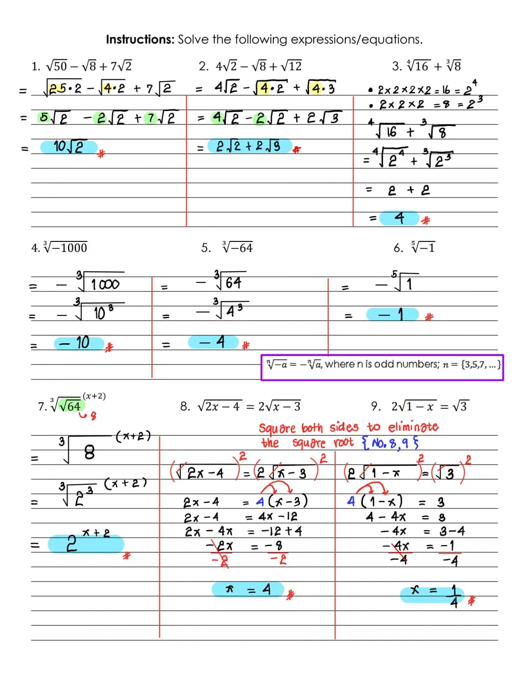 Full Name:.
Rules of surds (Square root)
A. √a = az
B. (√a)² =
C. Vam an
D. √a x √b
E. VE
= a
= ab
SARASAS WITAED SAIMAI SCHOOL
Factoring Id