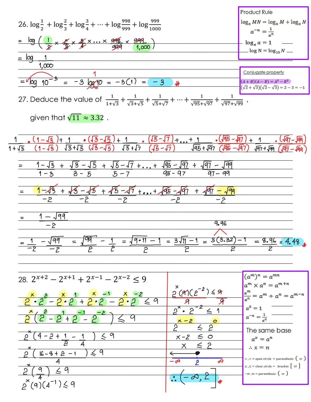 Full Name:.
Rules of surds (Square root)
A. √a = az
B. (√a)² =
C. Vam an
D. √a x √b
E. VE
= a
= ab
SARASAS WITAED SAIMAI SCHOOL
Factoring Id