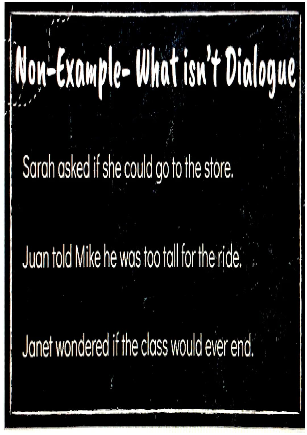 Dialogue
a conversation
between two or
more people as
part of a play,
movie, or piece of
literature.
YOU LOOK
CUTL TODAY
"THANKS
●
It can be