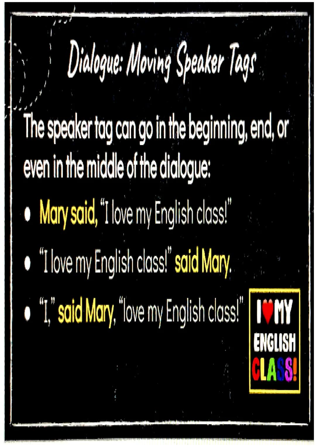 Dialogue
a conversation
between two or
more people as
part of a play,
movie, or piece of
literature.
YOU LOOK
CUTL TODAY
"THANKS
●
It can be