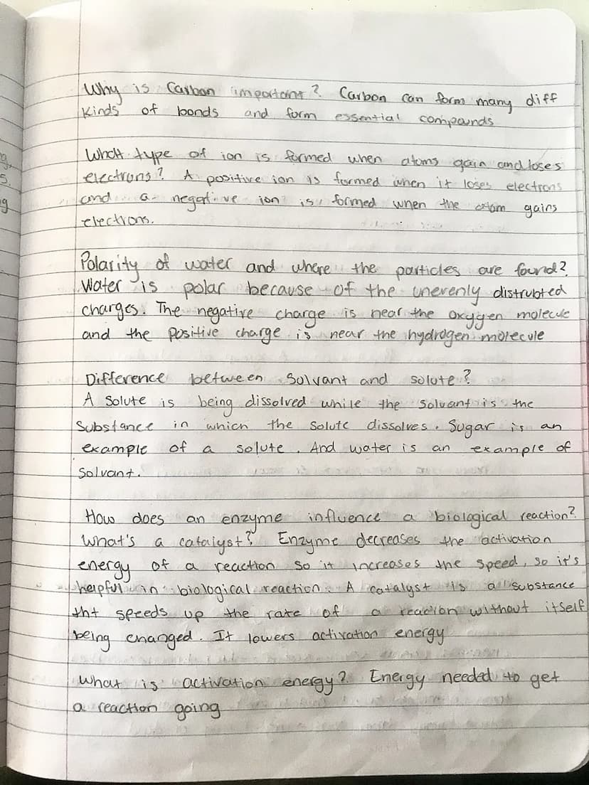 Chapter 1-10 Notes
Biology Midterm Study Guide
куага
gathering and
What is science? An organized way
analyzing evidence about the
What is a 