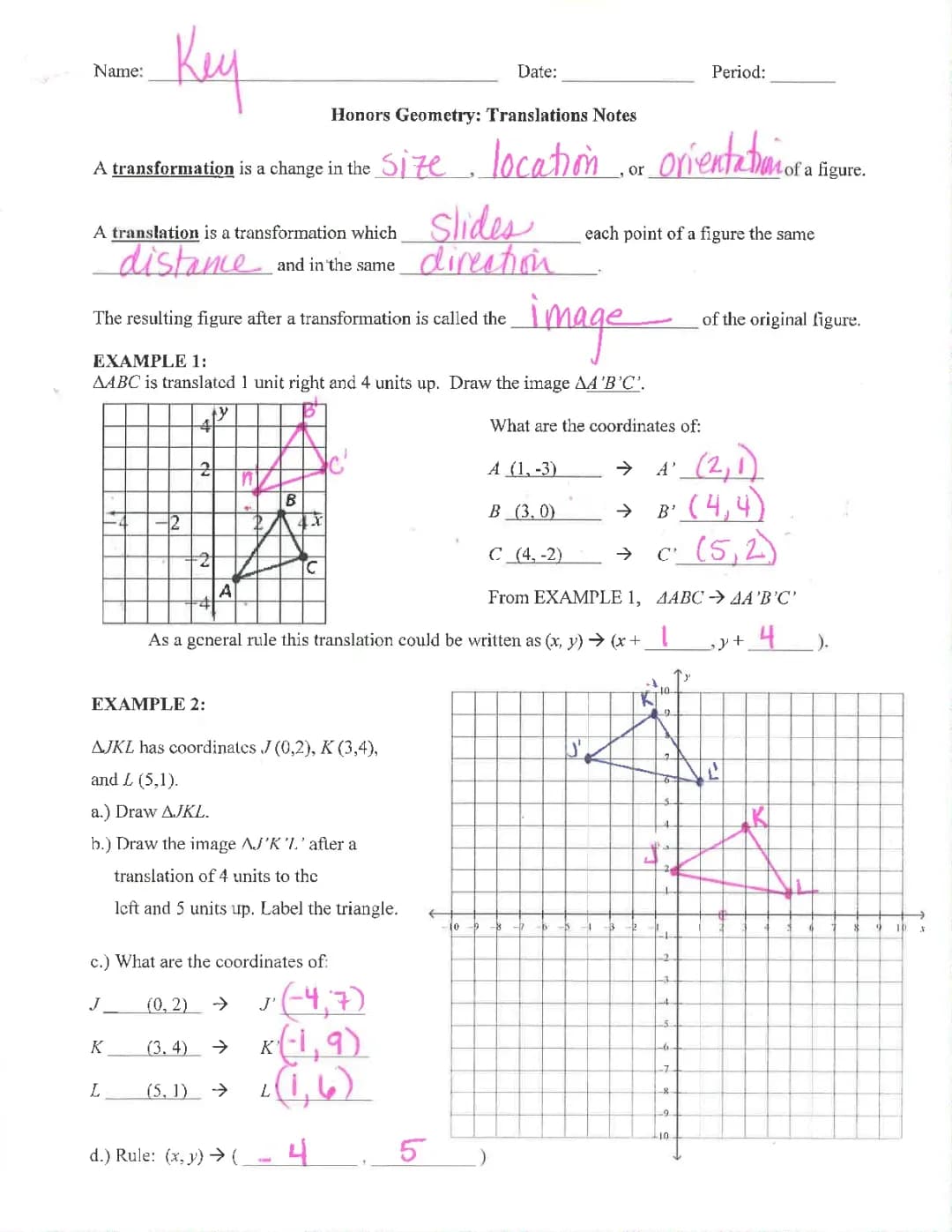 Easy Guide to Understanding Translations and Shapes in Math!