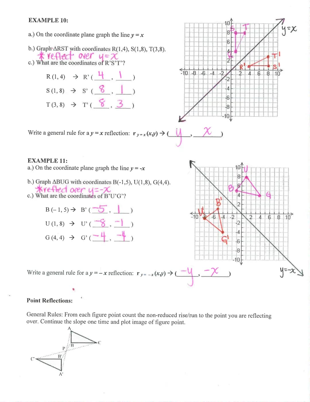 Key
Honors Geometry: Translations Notes
A transformation is a change in the size location or orientationon
Mof a figure.
,
Name:
A translati