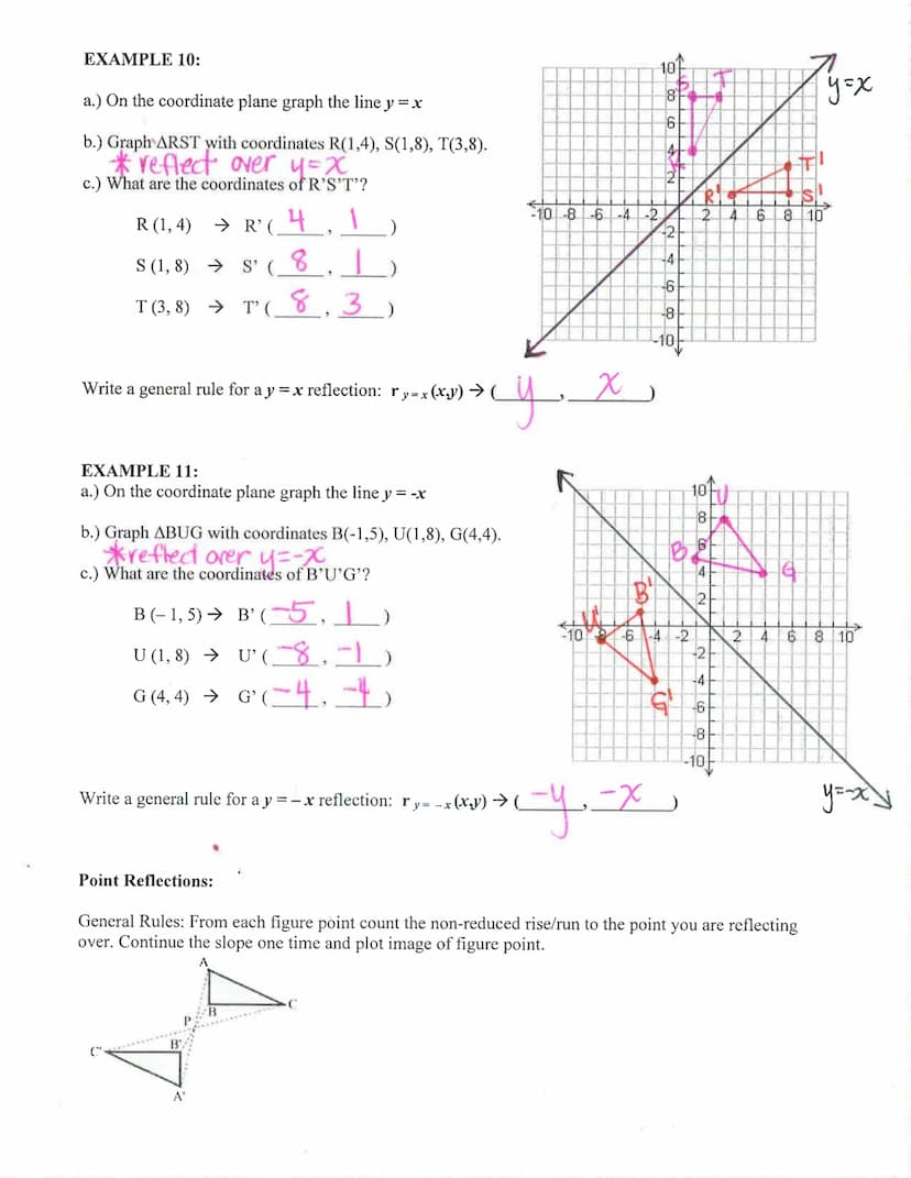 Key
Honors Geometry: Translations Notes
A transformation is a change in the size location or orientationon
Mof a figure.
,
Name:
A translati