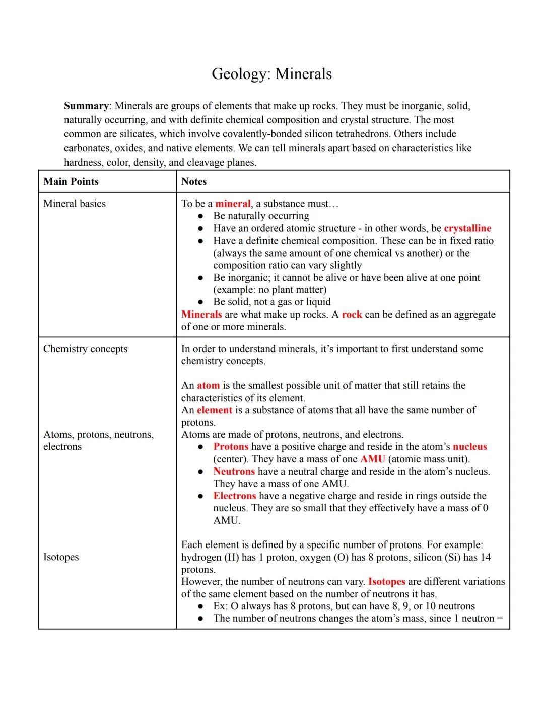 Understanding Mineral Basics: Geology Essentials