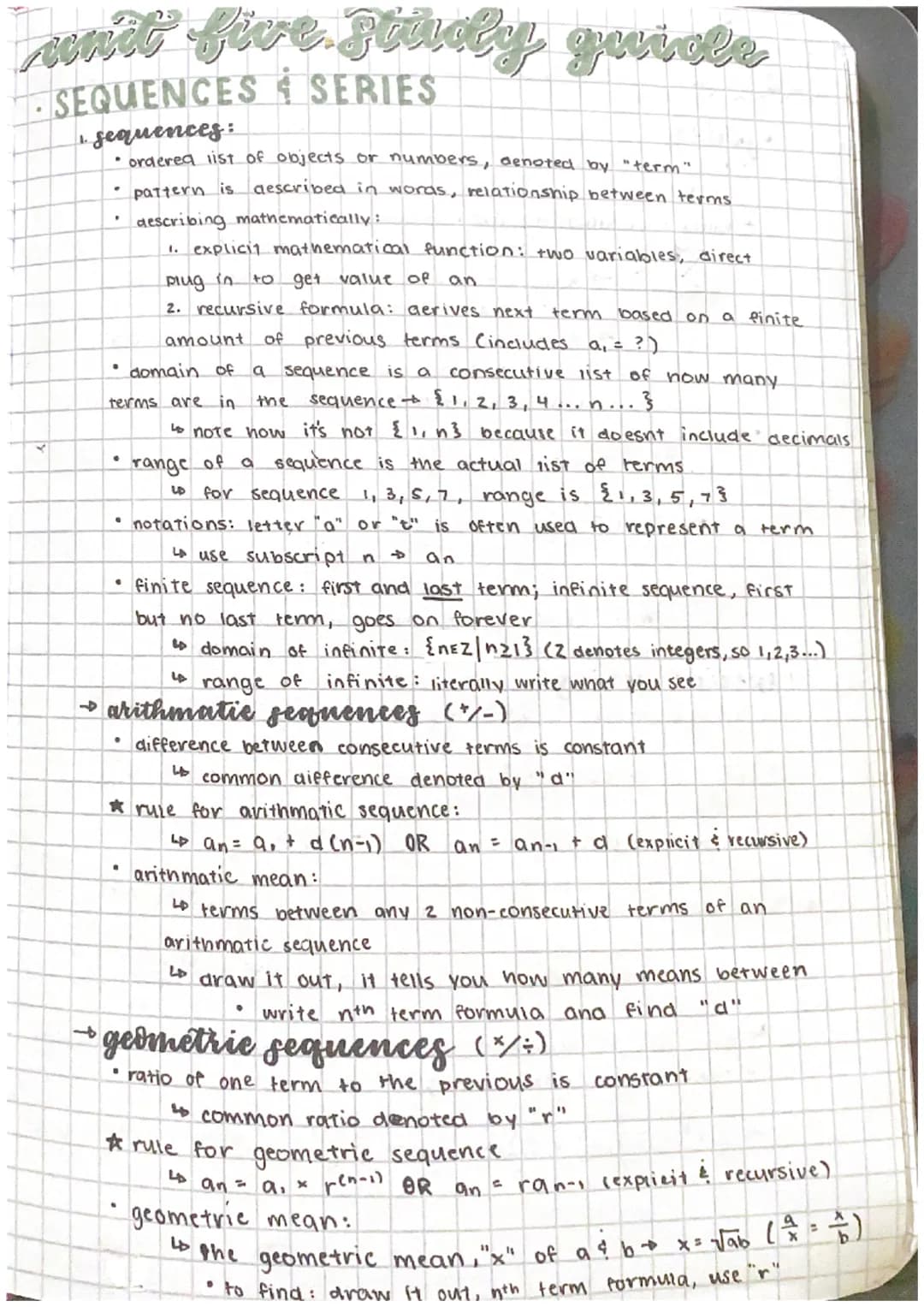 
<p>The study guide for Class 11 Sequences and Series covers the definition and notation of sequences, as well as various types of sequences