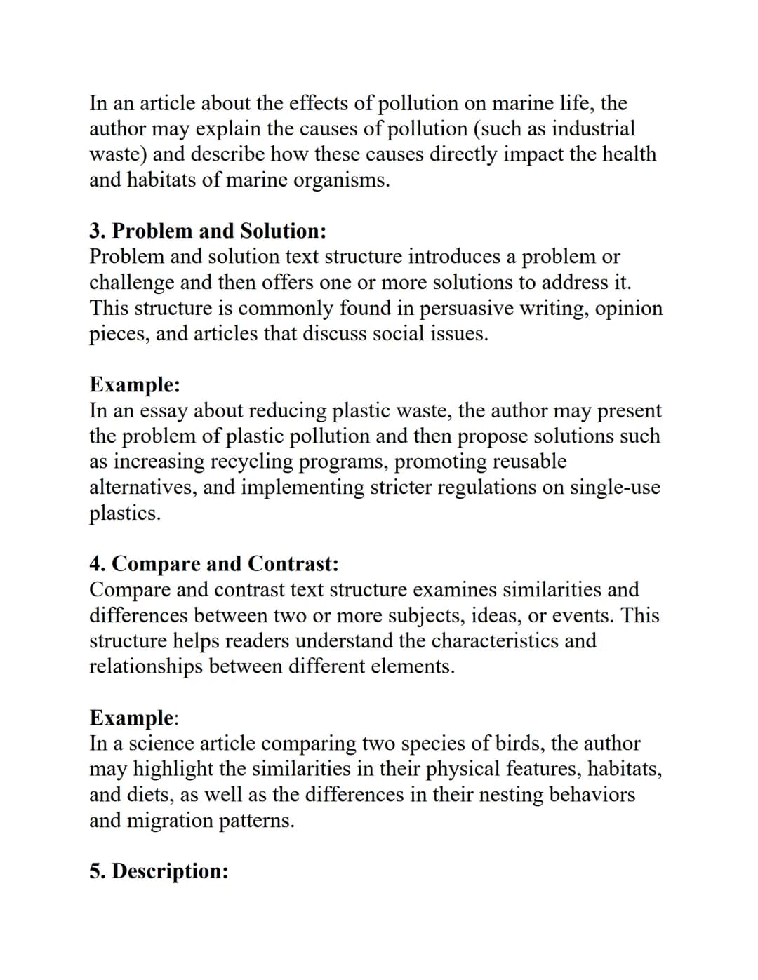 Study Note: Text Structure
Grade 7
Introduction:
Text structure refers to the way a piece of writing is organized.
Understanding text struct