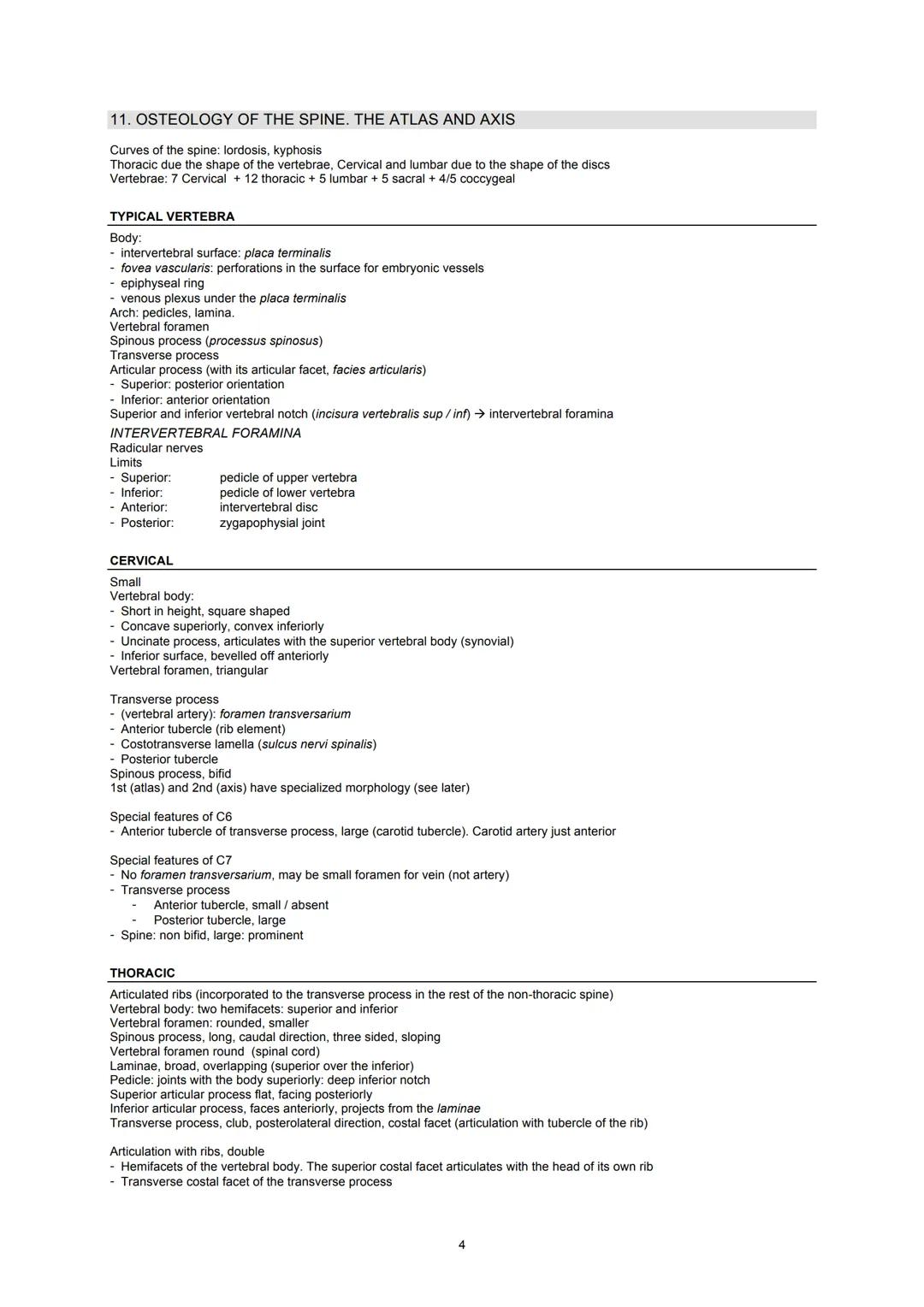 Universidad
de Navarra
ANATOMY I
BONES & JOINTS
2016-2017

10. INTRODUCTION TO THE BONES AND JOINTS. .......................................