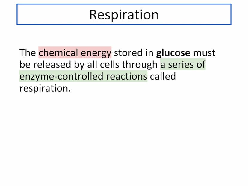 N5 Unit 1 KA6
Respiration N5 biology course
1. Cell Biology
2. Multicellular Organisms
3. Life on Earth Unit 1 Cell Biology
1. Cell structur