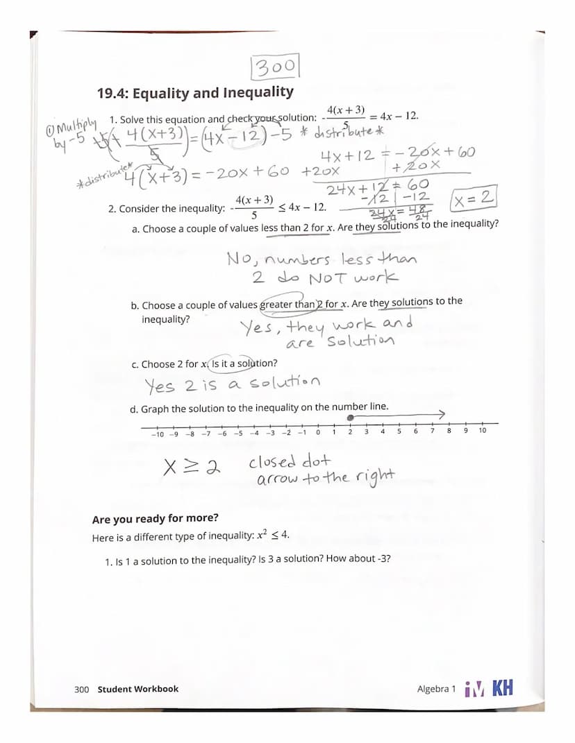 Lesson 18: Representing Situations with
Inequalities
• Let's use inequalities to represent constraints in situations.
18.1: What Do Those Sy