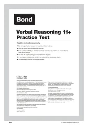 Know Verbal Reasoning 11+ Practice Test thumbnail