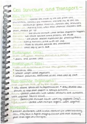 Know B1 - cell structure and transport  thumbnail