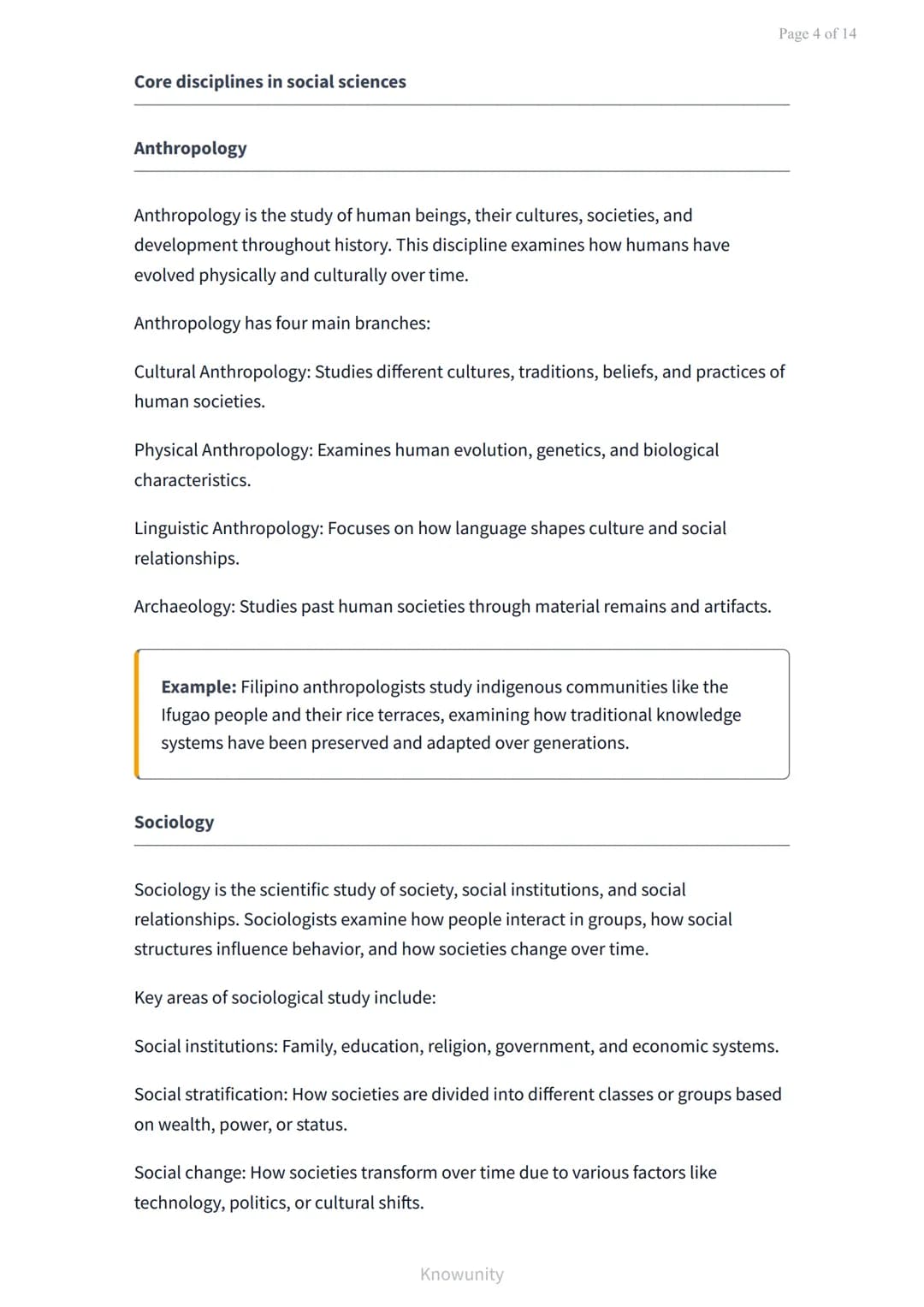 Introduction to social sciences: Major fields and disciplines
Understanding the major fields and disciplines within social
sciences
What you