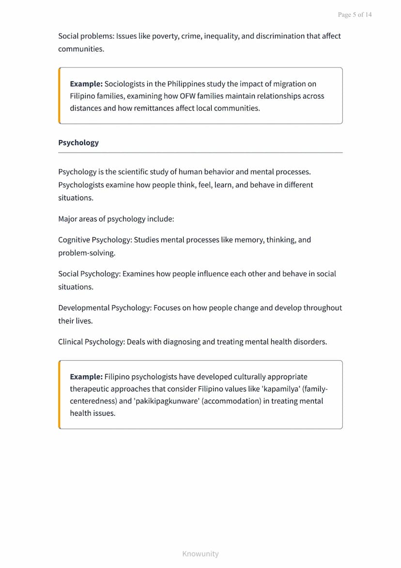 Introduction to social sciences: Major fields and disciplines
Understanding the major fields and disciplines within social
sciences
What you