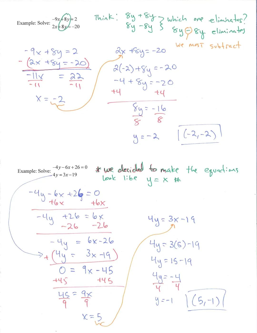 
<h2 id="solvingasystemoflinearequationsusingtheeliminationmethod">Solving a System of Linear Equations using the Elimination Method</h2>
<p