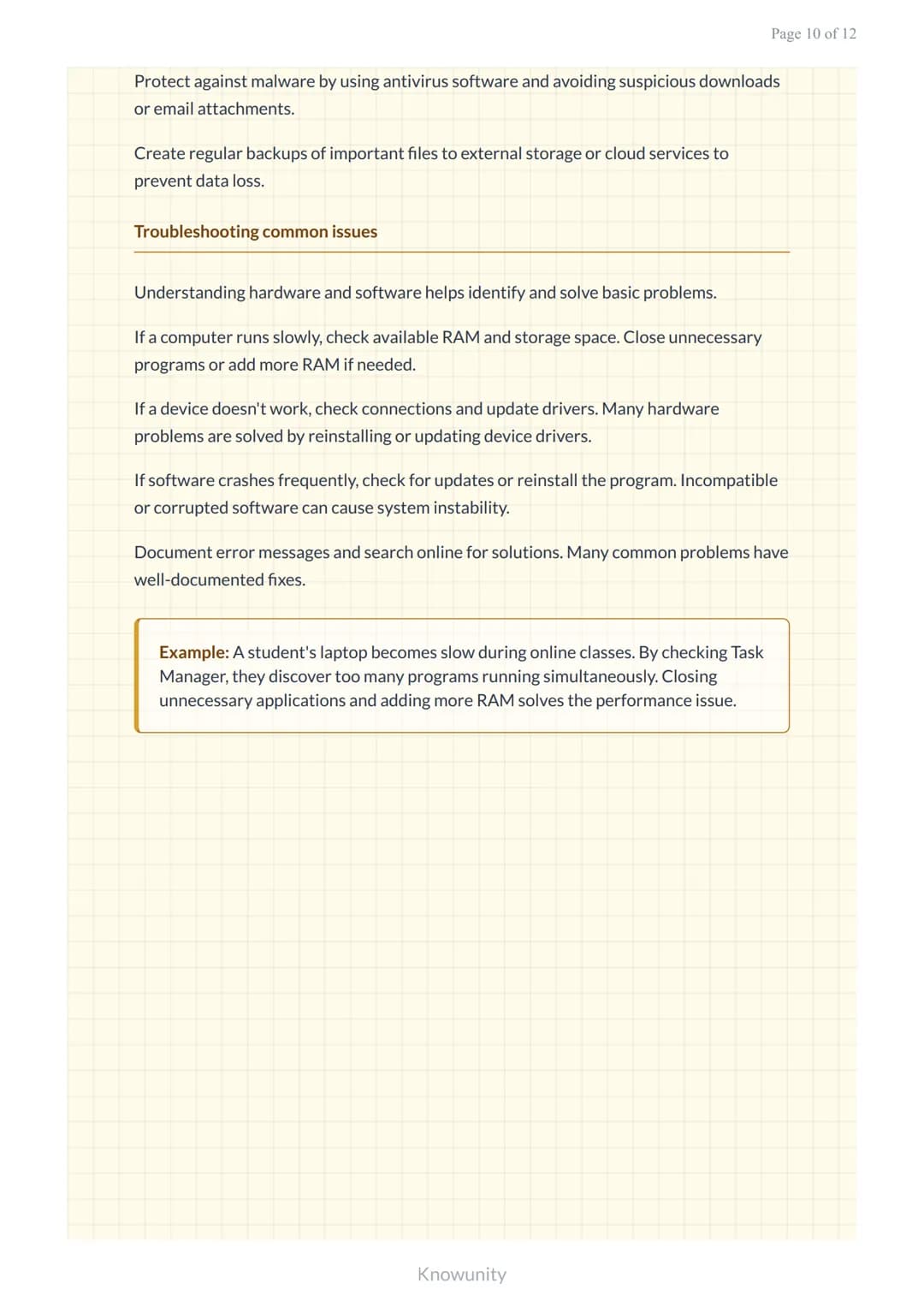 Computer hardware and software fundamentals for digital literacy
Essential computer components and software concepts for ICT
literacy
What y