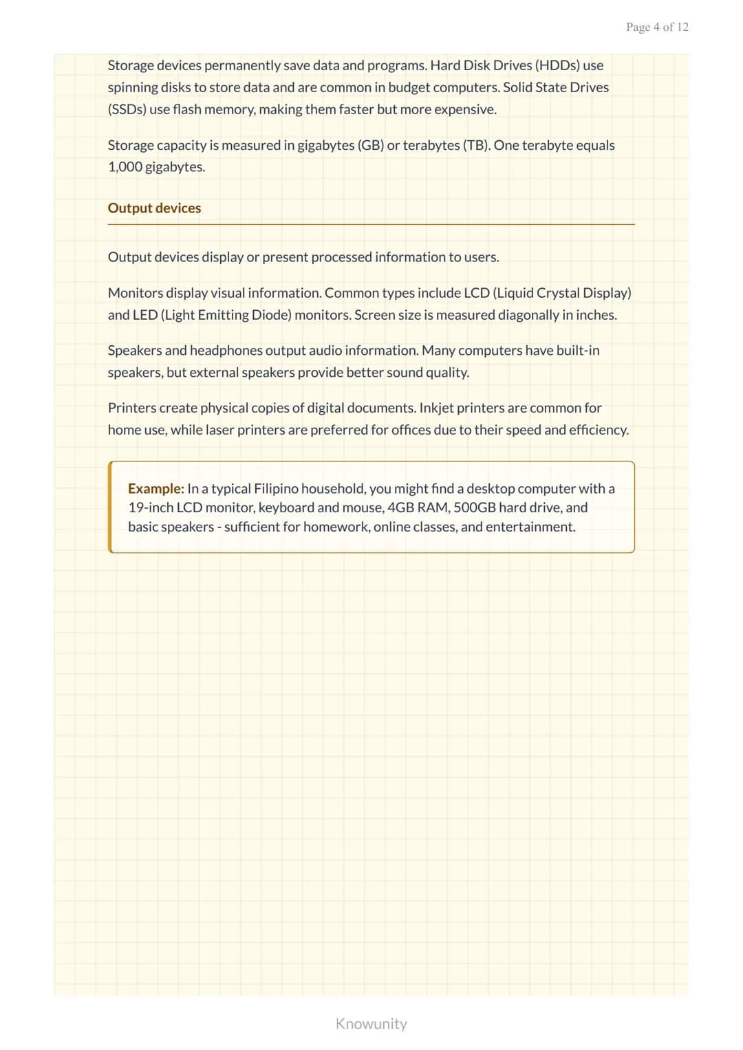 Computer hardware and software fundamentals for digital literacy
Essential computer components and software concepts for ICT
literacy
What y