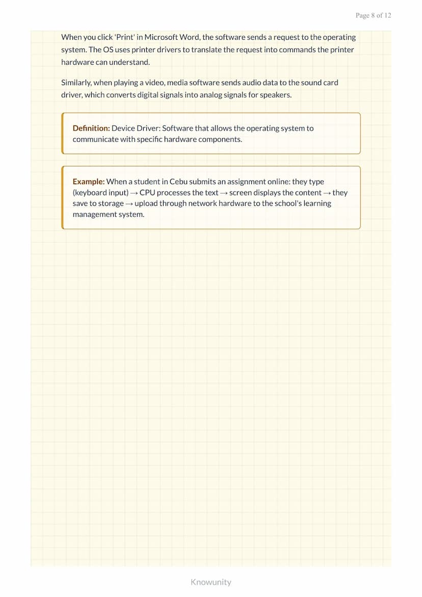 Computer hardware and software fundamentals for digital literacy
Essential computer components and software concepts for ICT
literacy
What y