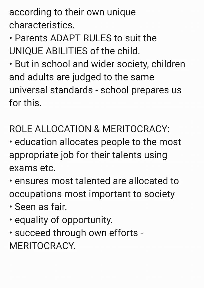 FUNCTIONALIST PERSPECTIVE ON
EDUCATION:
4 POSITIVE FUNCTIONS:
1) Creating social solidarity
2) Teaching skills necessary for work
3) Teachin