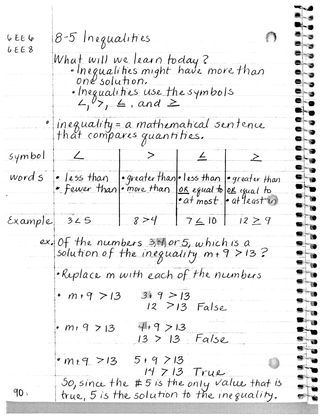 Free PDF: Function and Inequality Notes for Grade 11 & 12