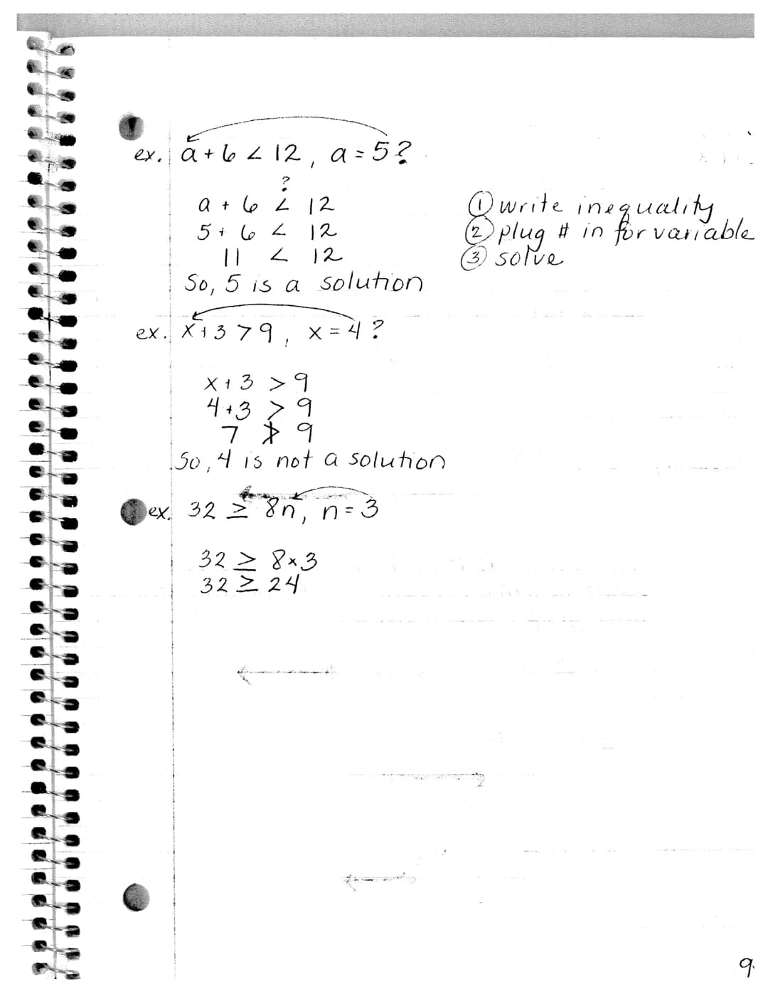 Free PDF: Function and Inequality Notes for Grade 11 & 12