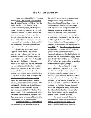 Know The Russian Revolution thumbnail