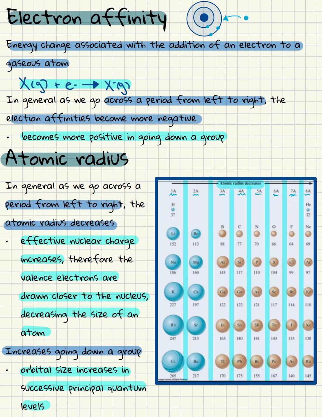 Ionization ener
energy
Energy required to remove an electron from a gaseous atom or
lon
1₁ = 735 KJ/mol
1a = 1445 KJ/mol
(1st IE)
(2nd IE)
1