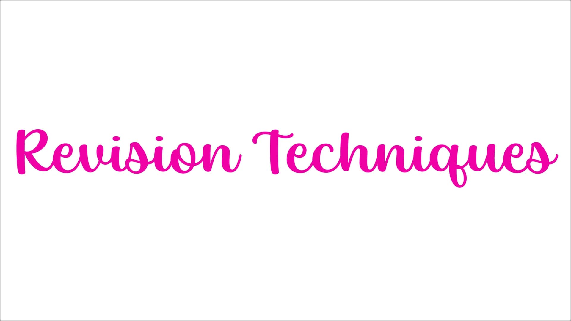 Revision Techniques Flashcards
This is possibly the most widely used method of
revision and a well loved favourite. They are
super useful fo