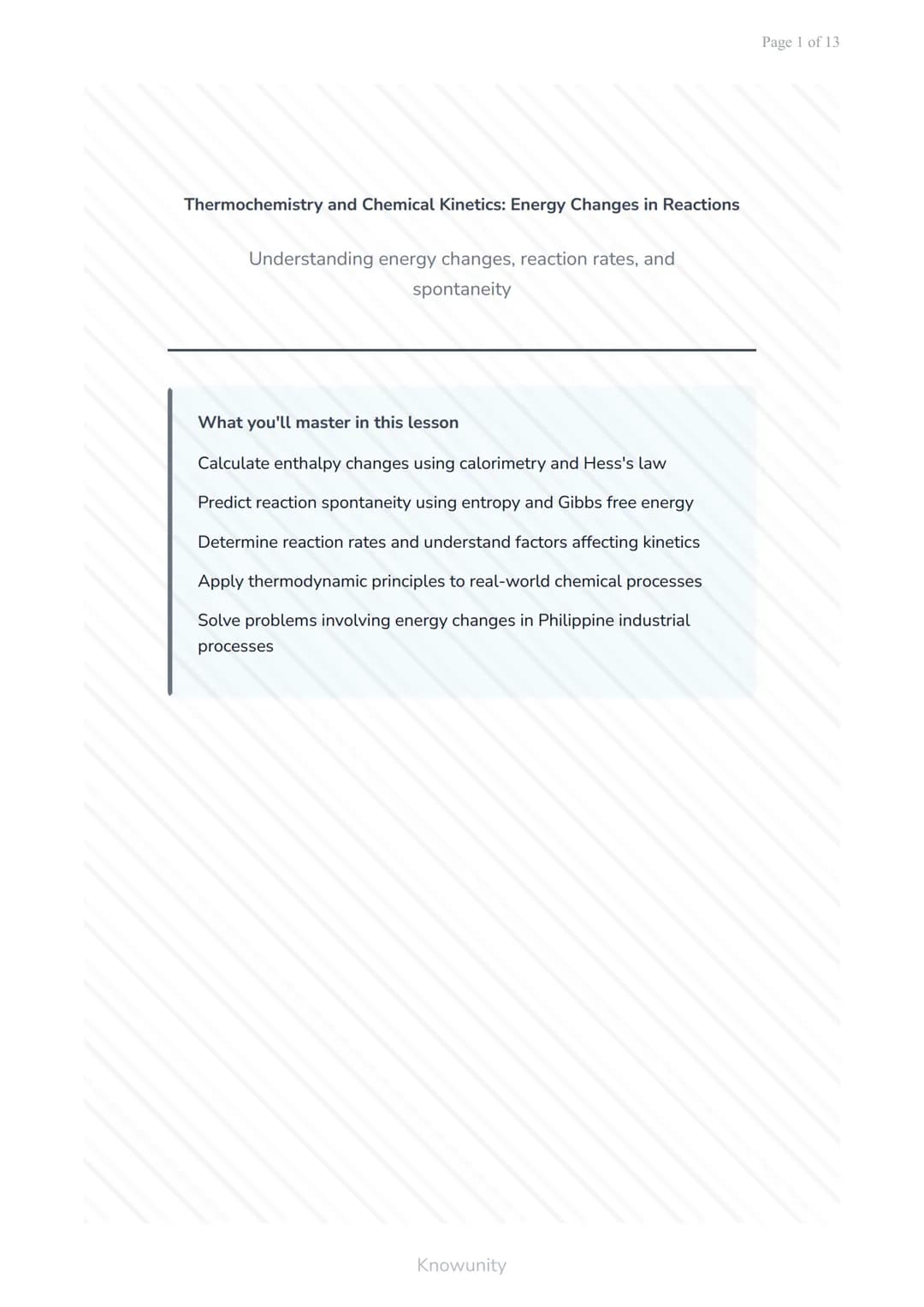 Thermochemistry and Chemical Kinetics: Energy Changes in Reactions