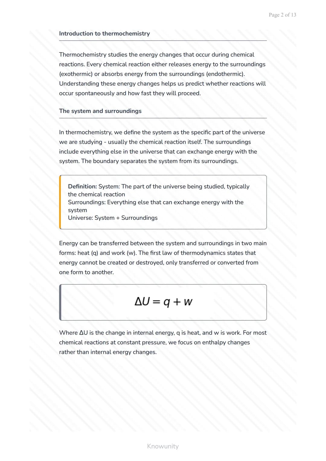 Thermochemistry and Chemical Kinetics: Energy Changes in Reactions
Understanding energy changes, reaction rates, and
spontaneity
What you'll