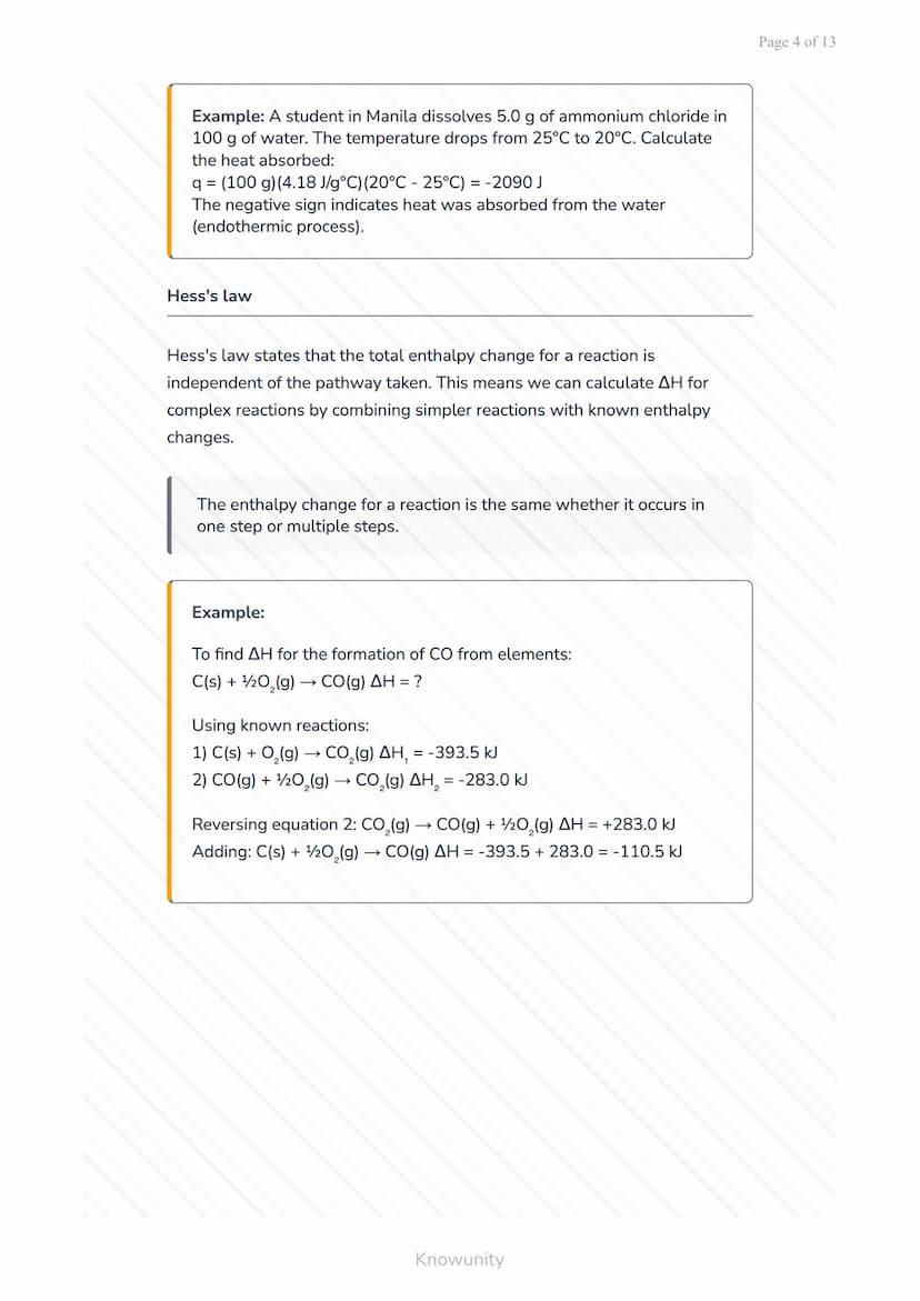 Thermochemistry and Chemical Kinetics: Energy Changes in Reactions
Understanding energy changes, reaction rates, and
spontaneity
What you'll