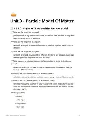 Know GCSE Particle Model Of Matter Active Recall Physics  thumbnail