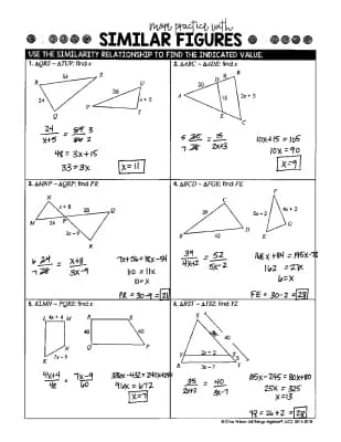 Know More Practice with Similar Figures Full Solutions thumbnail