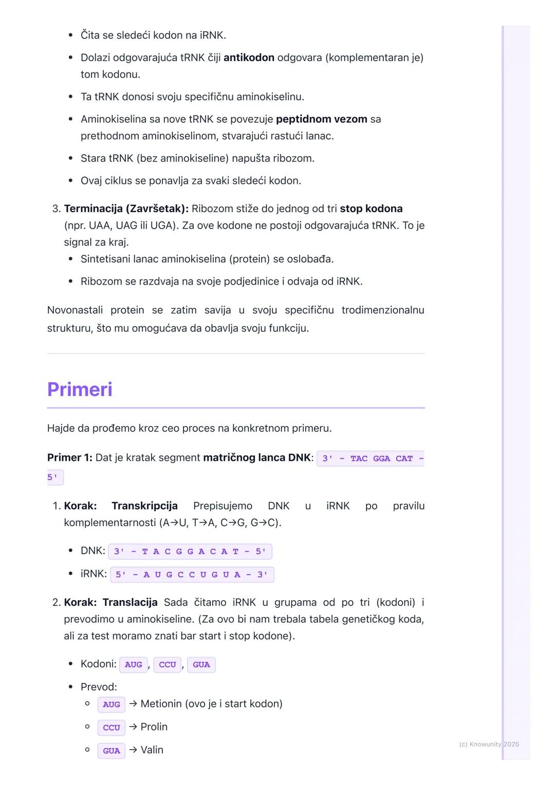 # Sinteza proteina
(Transkripcija i Translacija)

Uvod u sintezu proteina

Sinteza proteina je jedan od najvažnijih procesa u ćeliji. To je 