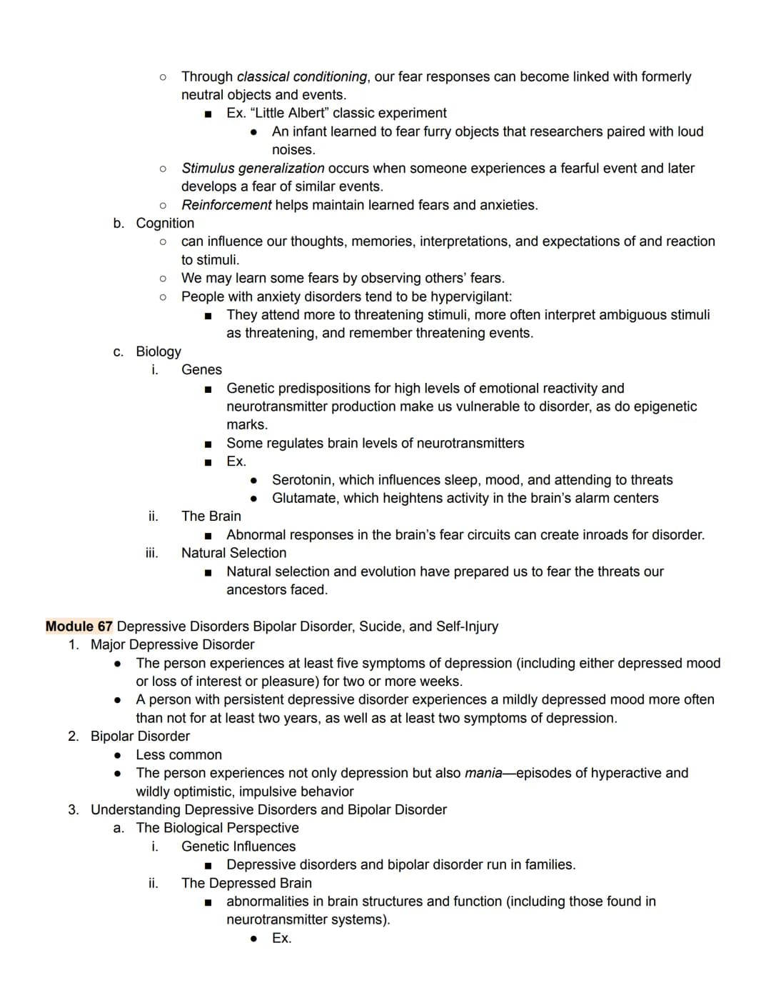 Unit 8 Part 1 Outline
Abnormal Psychology
Module 65 Introduction to Psychological Disorders
1. Defining Psychological Disorders
●
Psychologi