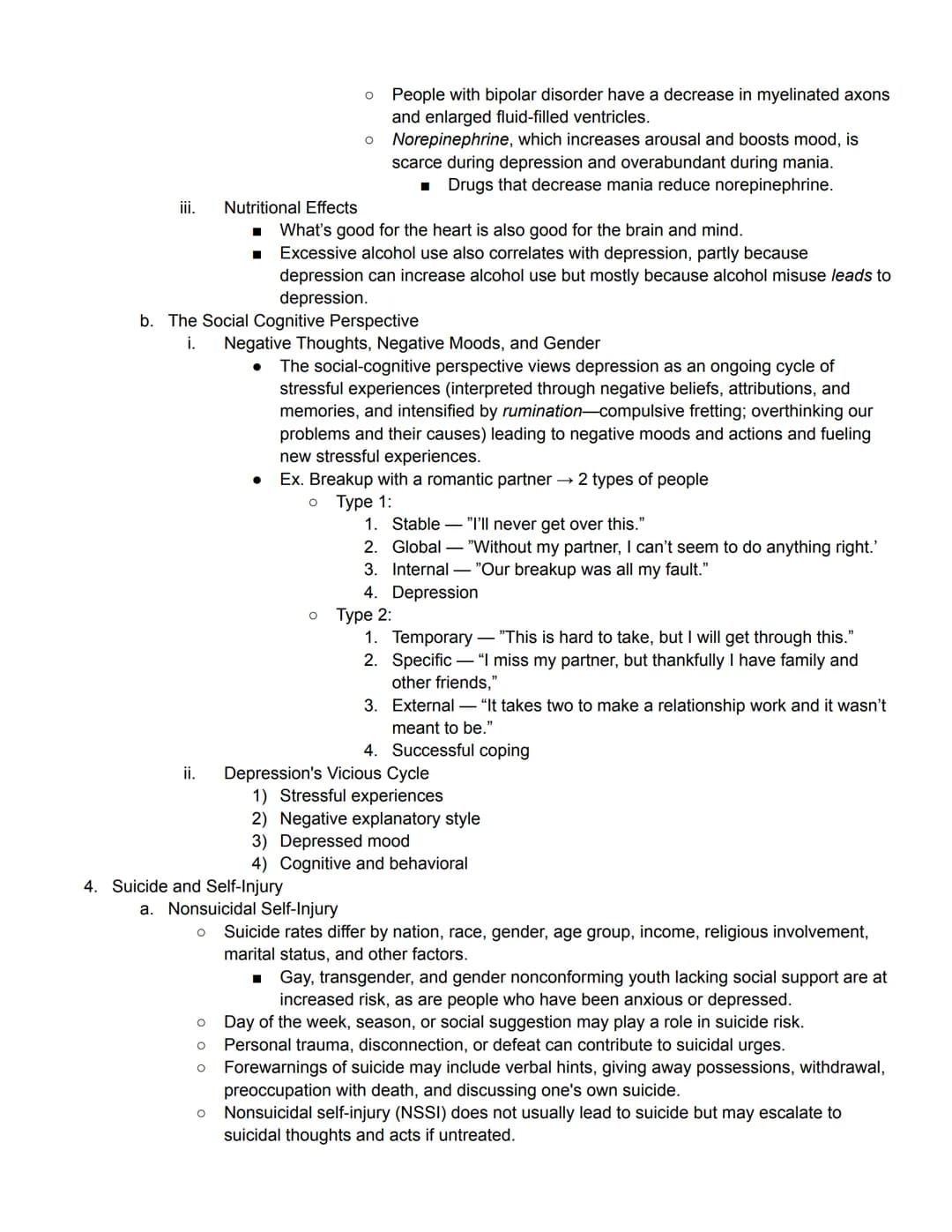 Unit 8 Part 1 Outline
Abnormal Psychology
Module 65 Introduction to Psychological Disorders
1. Defining Psychological Disorders
●
Psychologi
