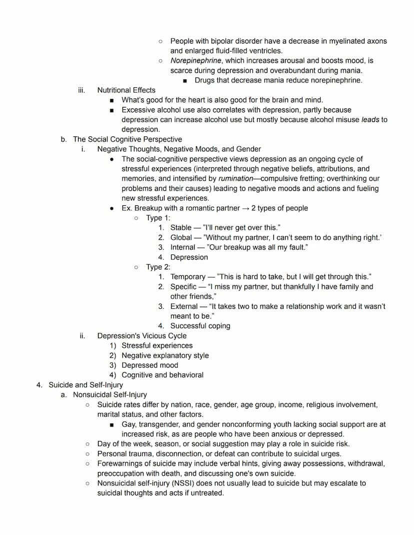 Unit 8 Part 1 Outline
Abnormal Psychology
Module 65 Introduction to Psychological Disorders
1. Defining Psychological Disorders
●
Psychologi