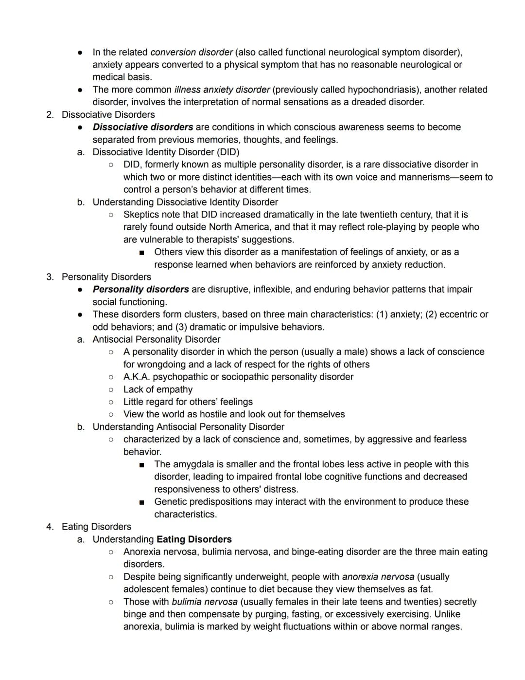 Unit 8 Part 1 Outline
Abnormal Psychology
Module 65 Introduction to Psychological Disorders
1. Defining Psychological Disorders
●
Psychologi