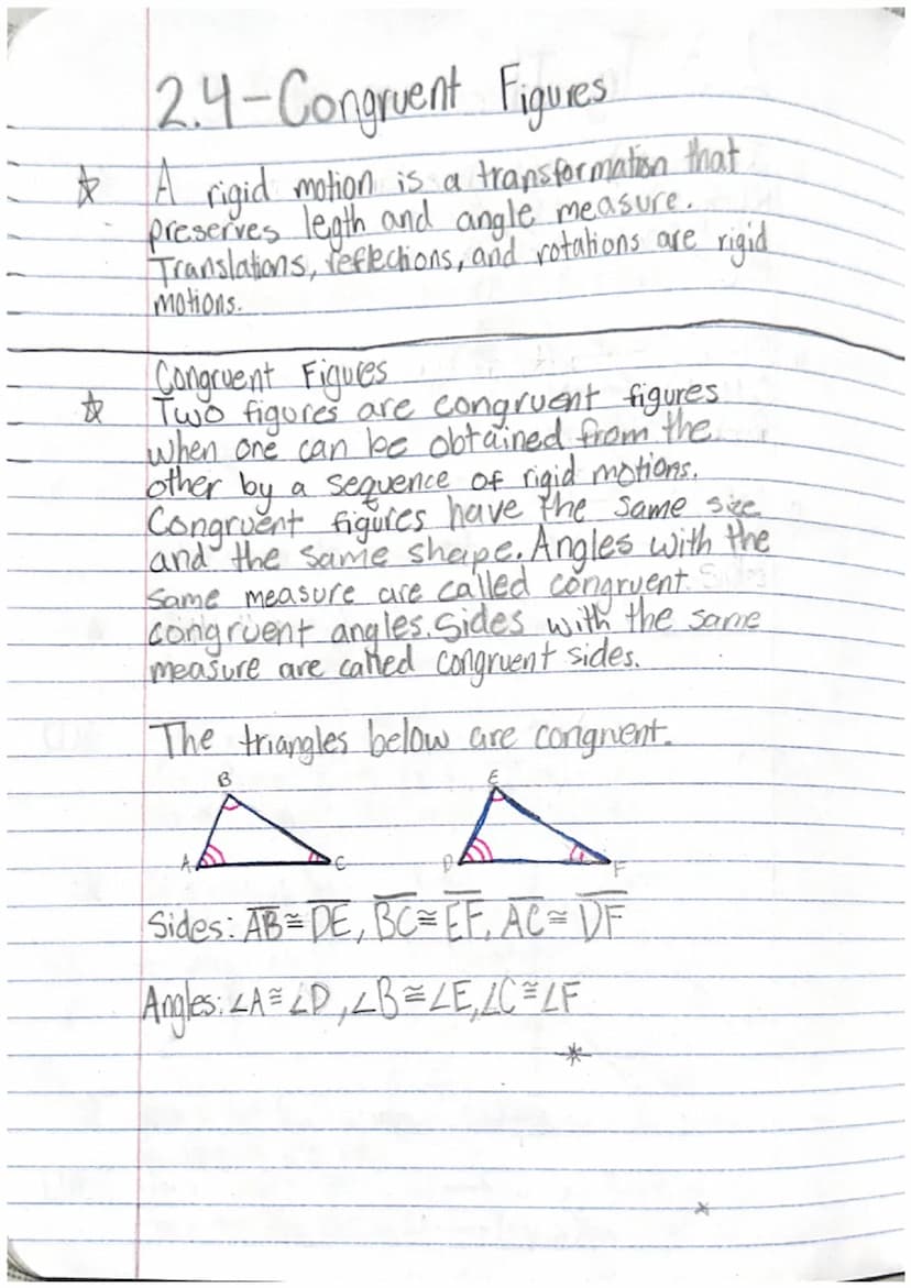 k
2.1- Translations
A transformation changes a figure into another
figure. The new figure is called the image.
A translation is a transforma