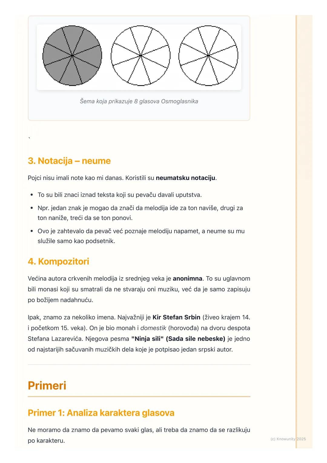 # Srpska srednjovekovna
muzika

Uvod u srpsku srednjovekovnu muziku

Srpska muzika u srednjem veku je bila skoro isključivo duhovna, tj. crk