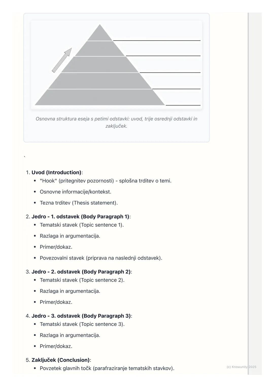 # Strategije za pisno izražanje

Splošni pregled pisanja esejev

Pisanje eseja na maturi je ključnega pomena, saj predstavlja velik del konč