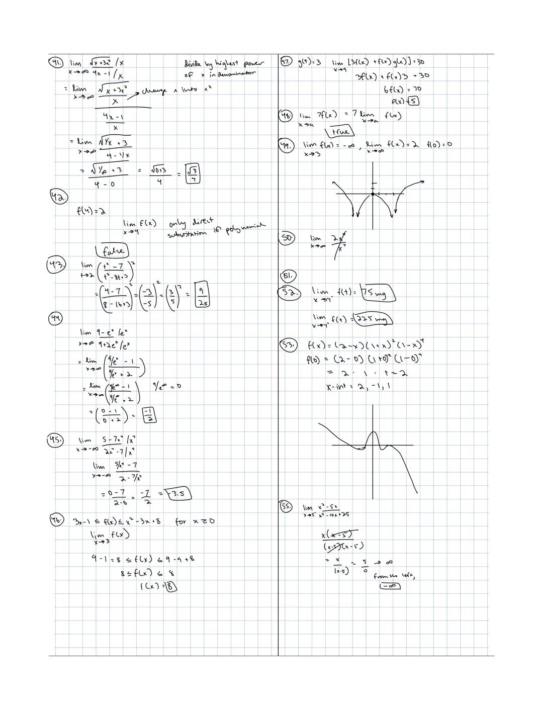 12.
() = x² + x -20
|x-1|
g(x)
x-7*
lim g(x) = 16+ 4-20
14-4)
g(x) = (x + 5)(x-7)
(+47
g(x) = (x+5)
lim gex] [9]
X-4'
lim y(x) = (x+5) (x)
X