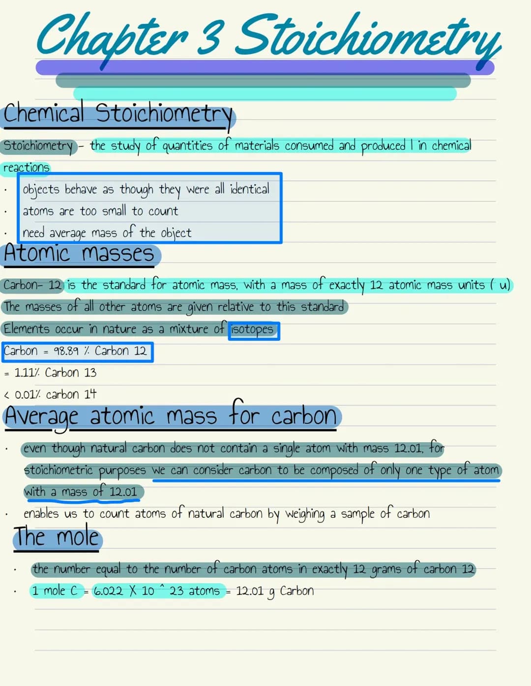 Gen Chem Stochiometry