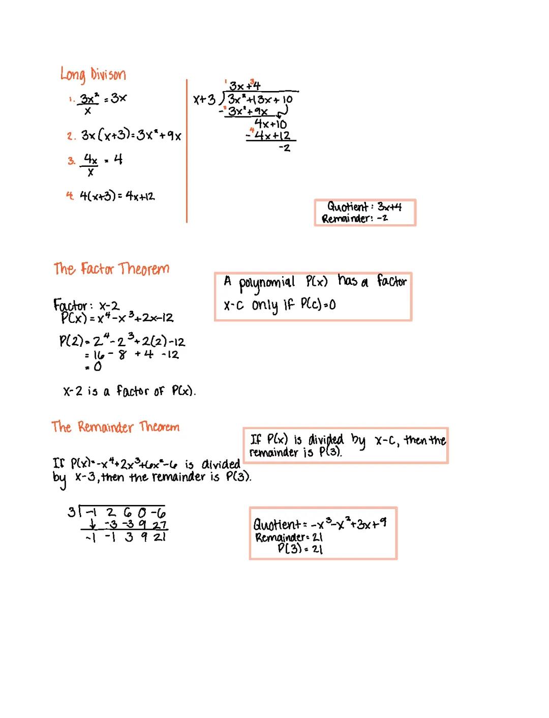 Polynomial and Rational Functions