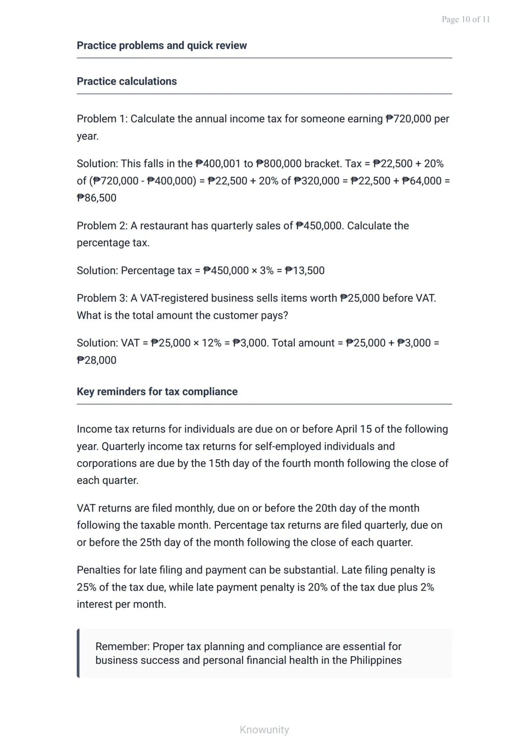 Taxation in the Philippines: Income, VAT, and Percentage Tax
Understanding the three main types of taxes in Philippine
business
What you'll 