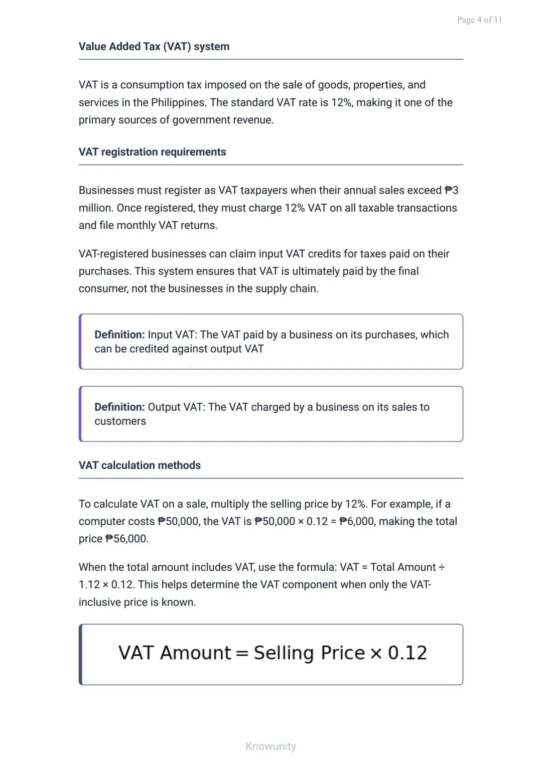Taxation in the Philippines: Income, VAT, and Percentage Tax
Understanding the three main types of taxes in Philippine
business
What you'll 
