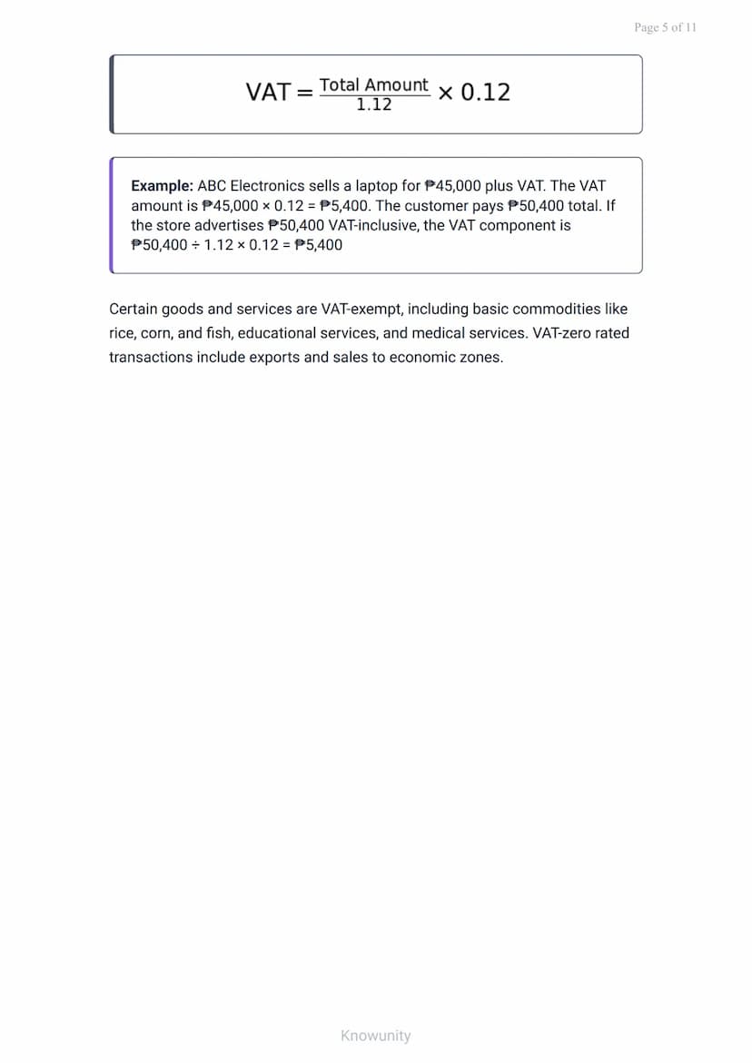 Taxation in the Philippines: Income, VAT, and Percentage Tax
Understanding the three main types of taxes in Philippine
business
What you'll 