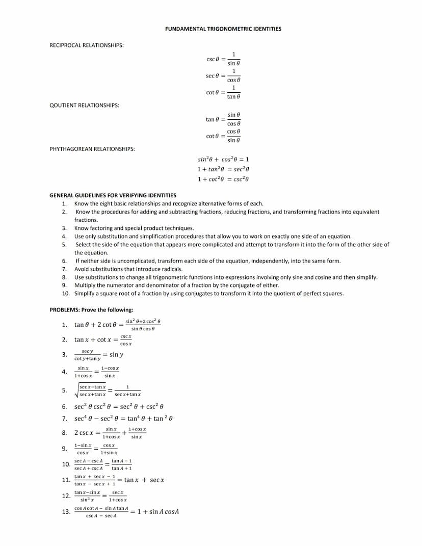 TRIGONOMETRY
Trigonometry (from Greek trigonon, "triangle" and metron, "measure") is a branch of mathematics that studies relationships invo